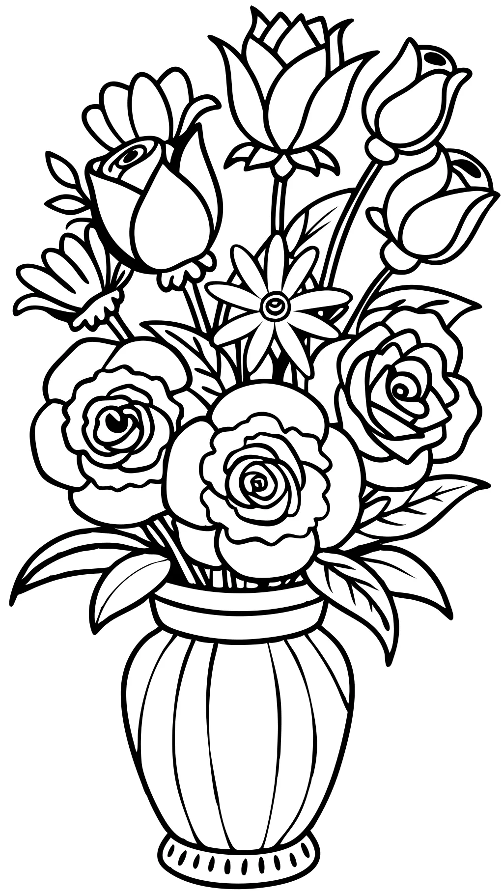 coloriages de bouquet